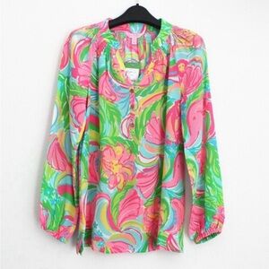 Lilly Pulitzer silk else top blouse